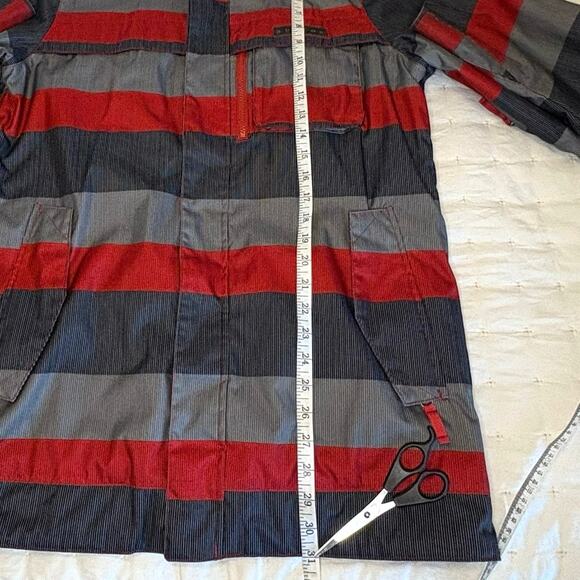 Burton Snowboards DRYRIDE Jacket Men’s S | Gray Red Ski Coat - Picture 9 of 12